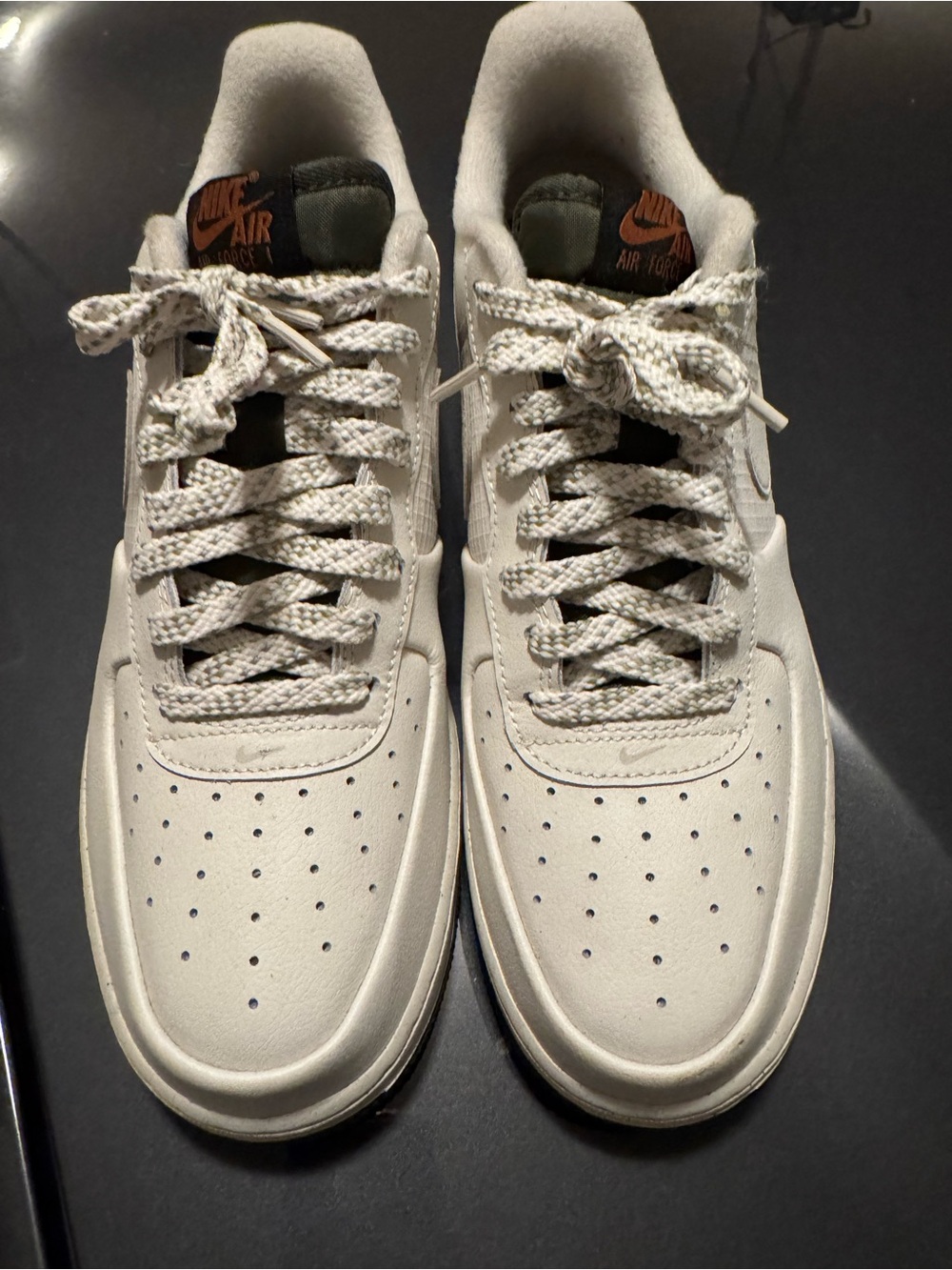 Nike Air Force Ones Men’s Low-Top Sneakers in Off-White/Cream